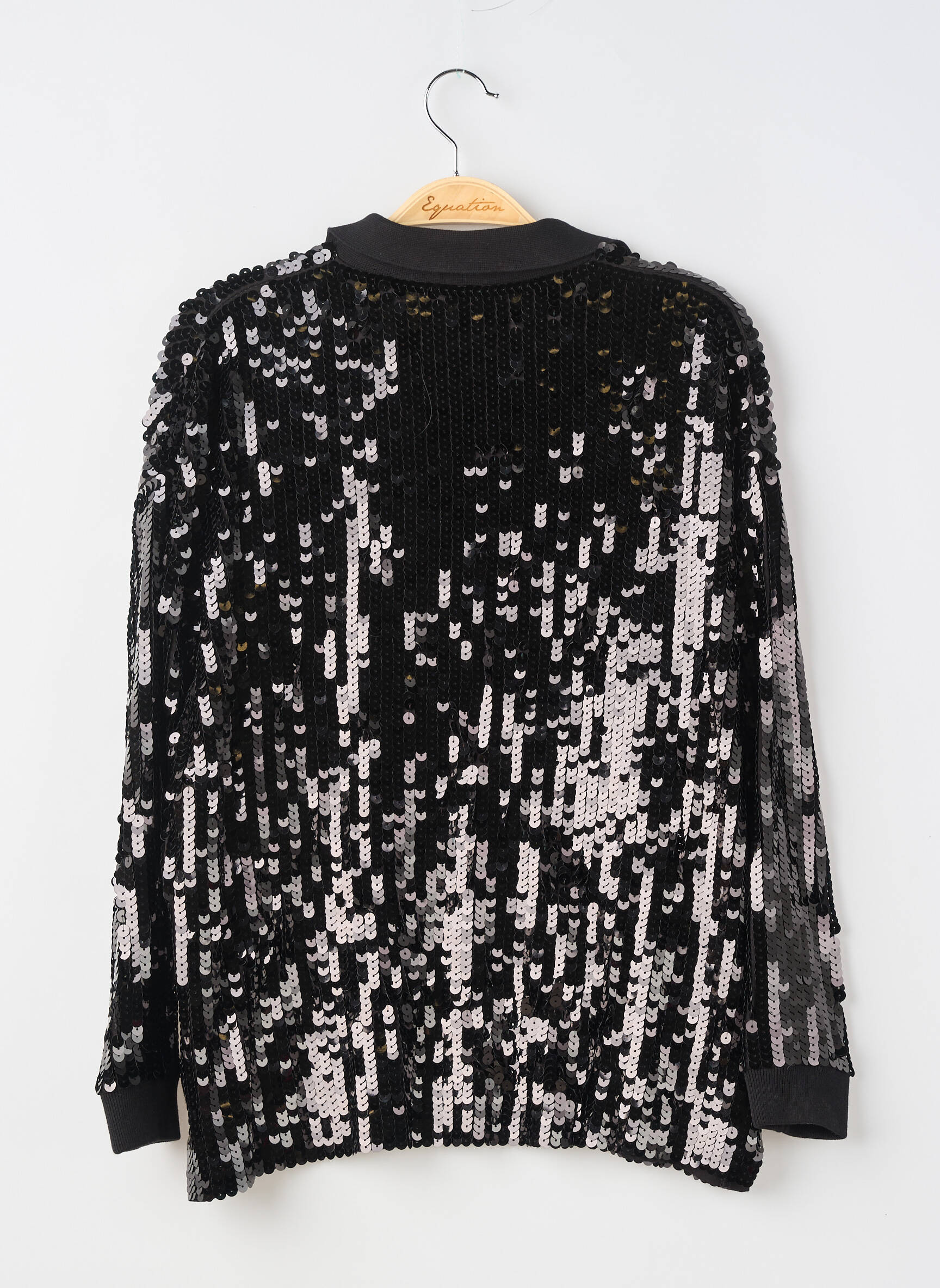 Top elasticitate mâneci lungi negru ZARA femeie