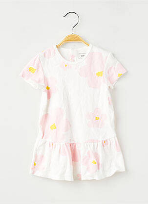 Rochie scurtă plasă fină mâneci scurte alb MARC JACOBS fată