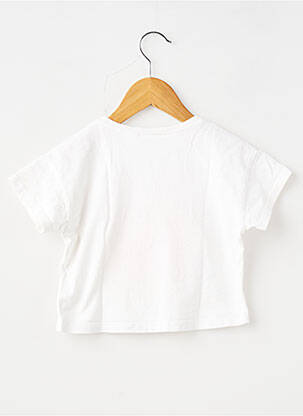 Tricou croială dreaptă mâneci scurte alb ZARA fată