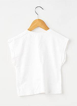 Tricou croială dreaptă mâneci scurte alb ZARA fată