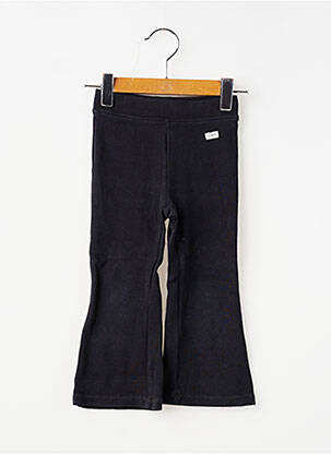 Pantalon evazat elasticitate talie elastică negru ZARA fată