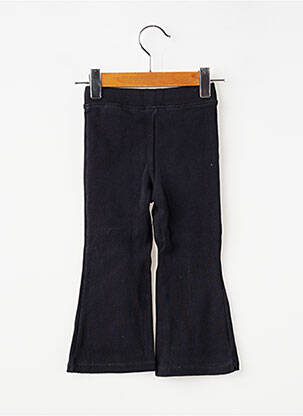 Pantalon evazat elasticitate talie elastică negru ZARA fată