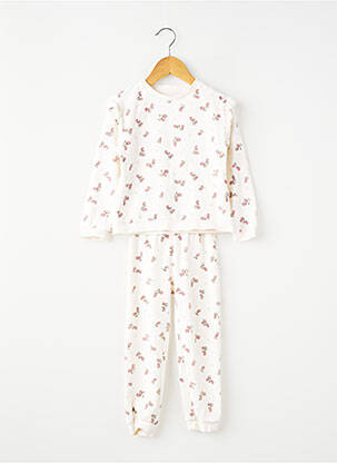 Pijama imprimat fantezie alb KIABI fată