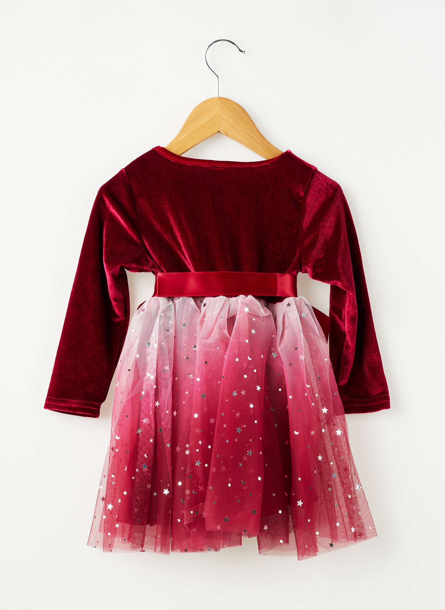 Rochie scurtă mâneci lungi mâneci lungi roșu SANS MARQUE fată