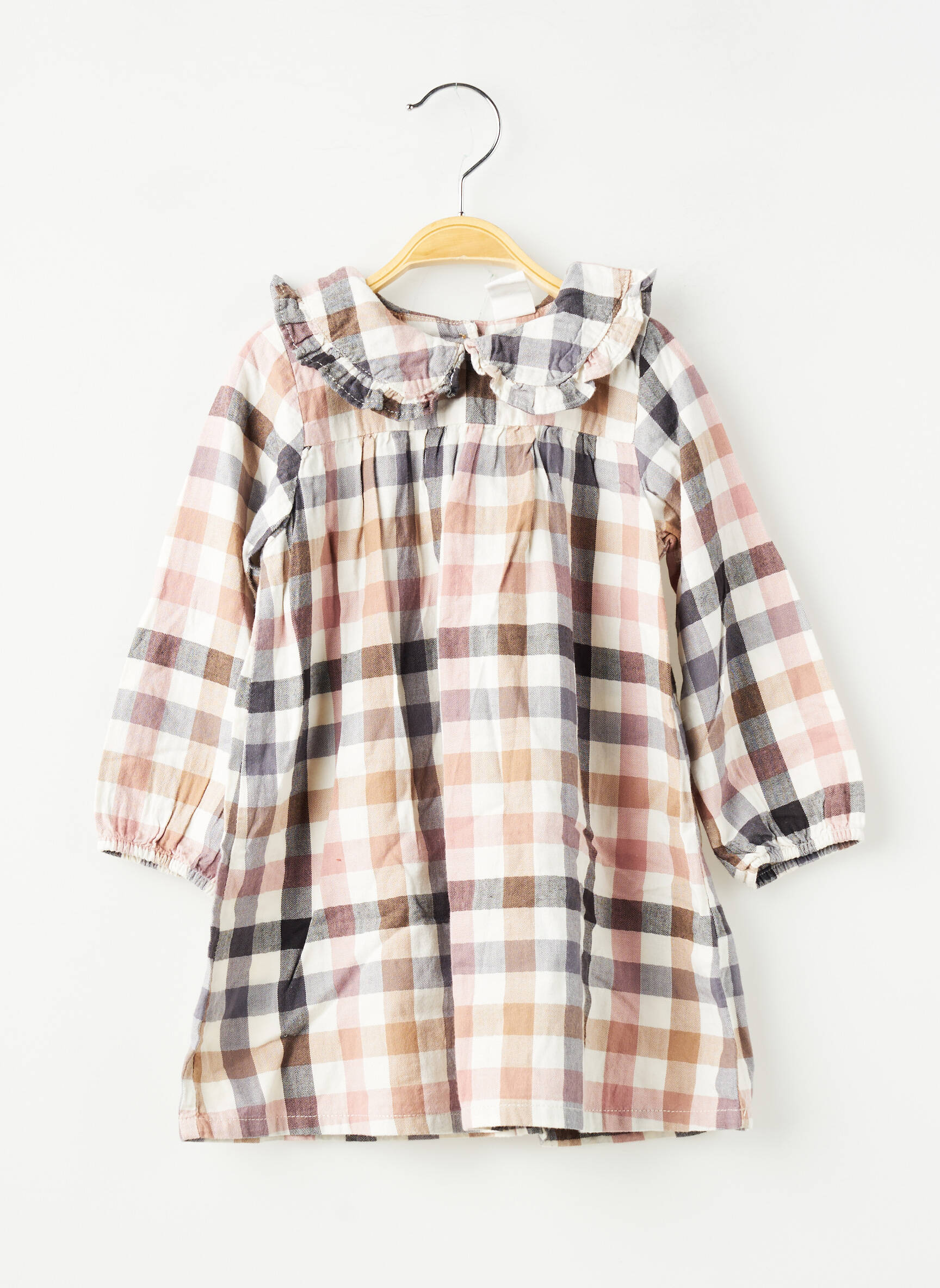 Rochie scurtă mâneci lungi mâneci lungi roz H&M fată