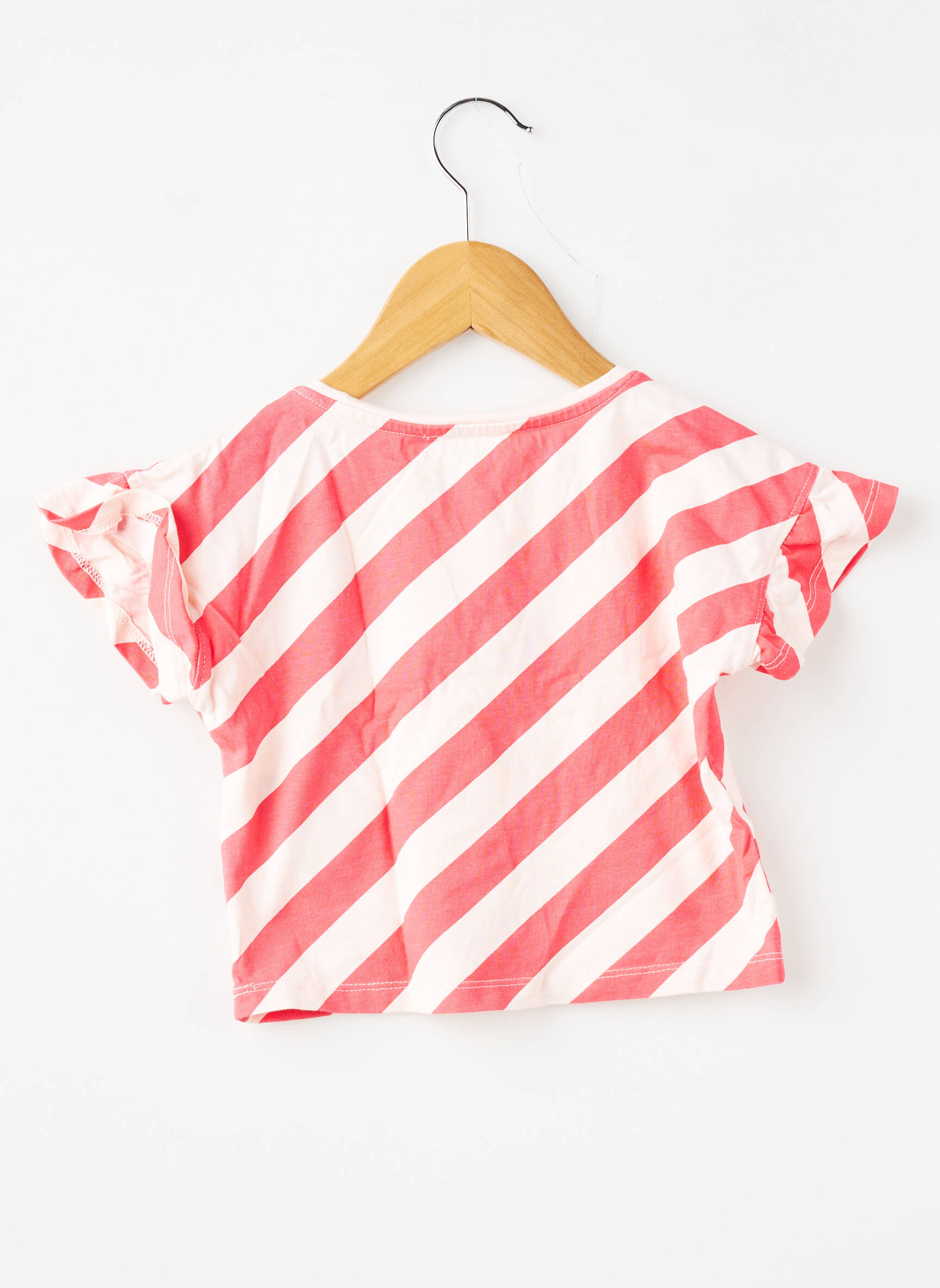 Tricou croială dreaptă mâneci scurte roz DU PAREIL AU MÊME fată