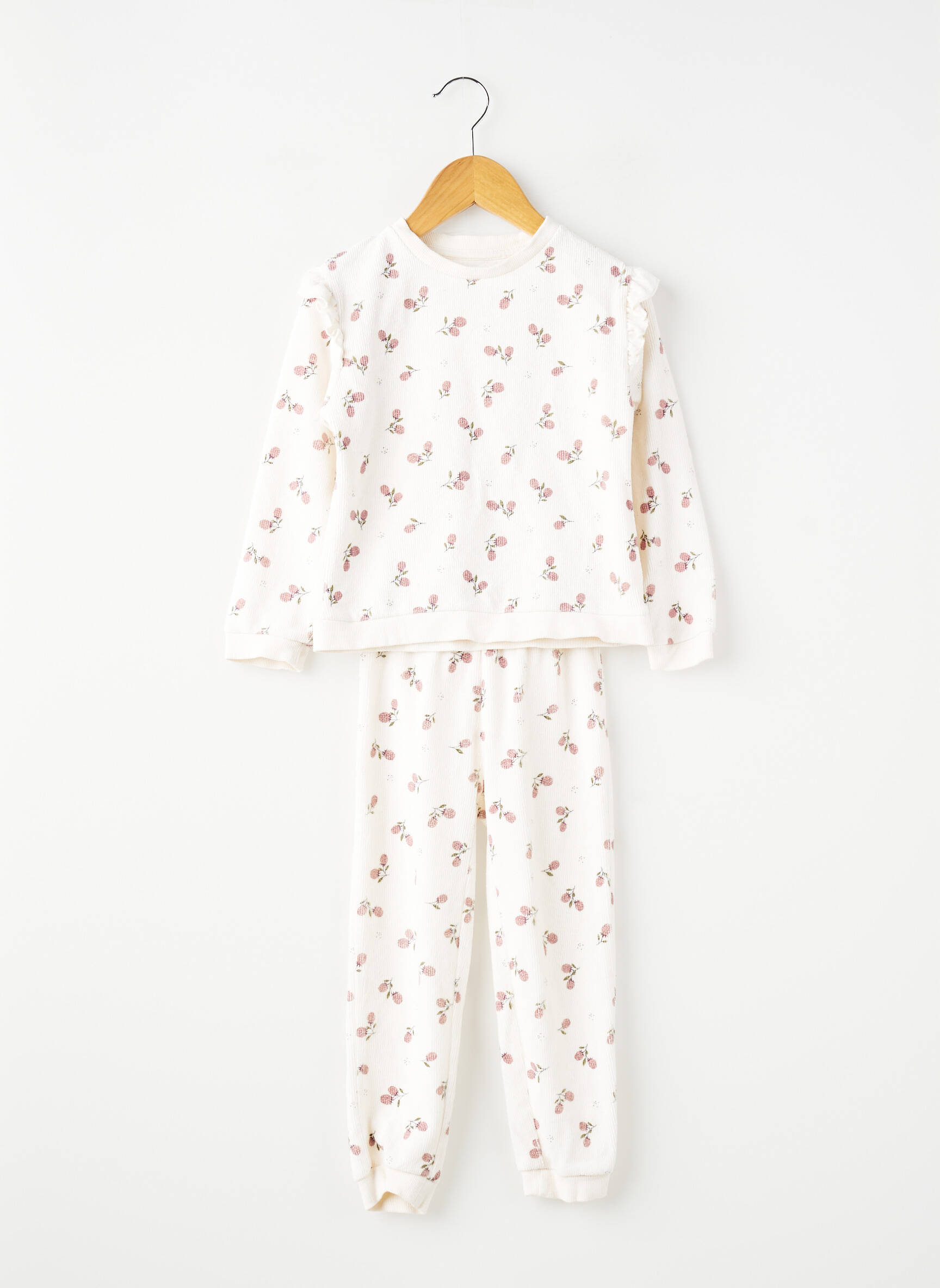 Pijama imprimat fantezie alb KIABI fată