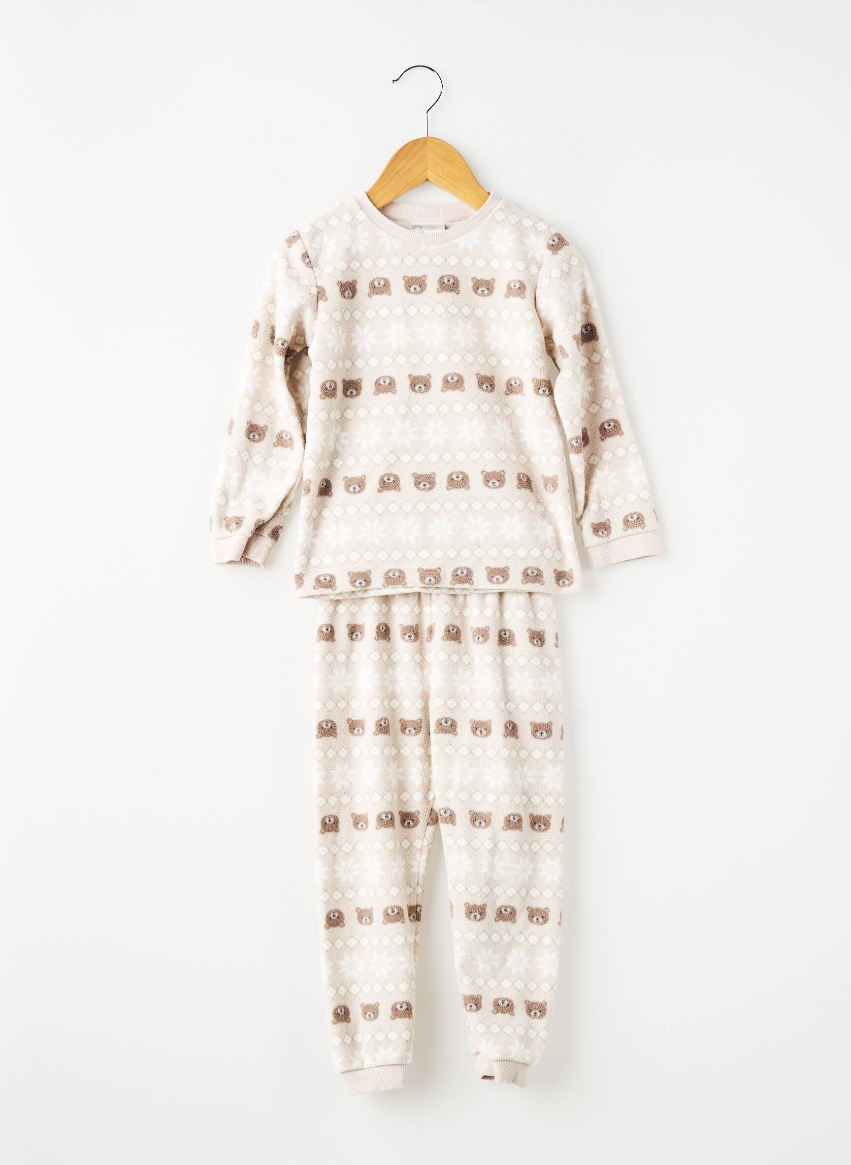 Pijama imprimat fantezie bej H&M fată