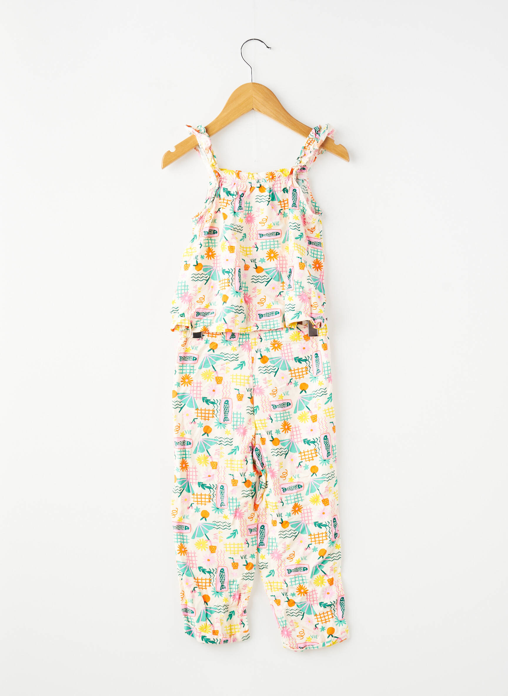 Set pantaloni tip de tricou alb GEMO fată
