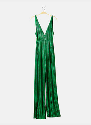 Salopetă-pantalon croială fluidă bretele subțiri verde PRETTY LITTLE THING femeie