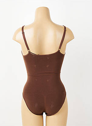 Body de lenjerie elasticitate maro CREAMY FABRICS femeie