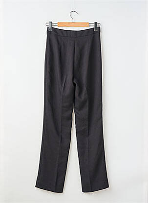 Pantalon drept țesătură crep talie înaltă negru KOOKAI femeie