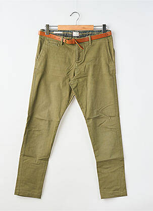 Pantalon chino țesătură poplin mărime normală verde JACK & JONES bărbat