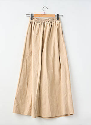 Fustă lungă croială evazată bej SANS MARQUE femeie