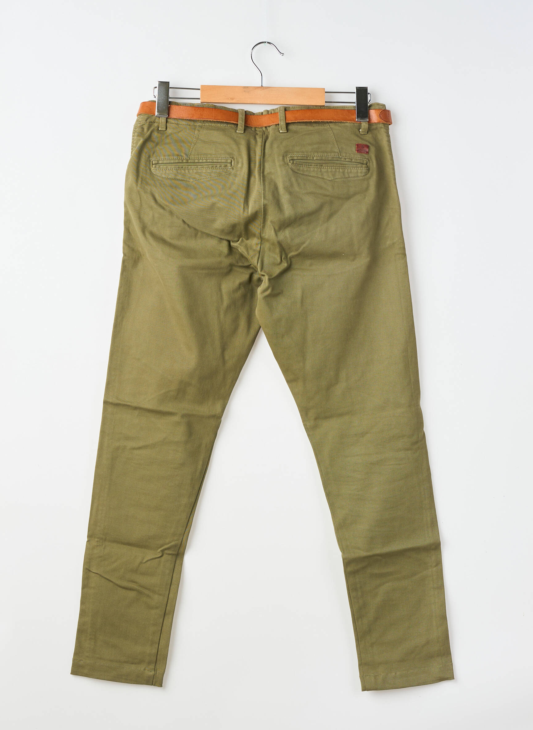 Pantalon chino țesătură poplin mărime normală verde JACK & JONES bărbat