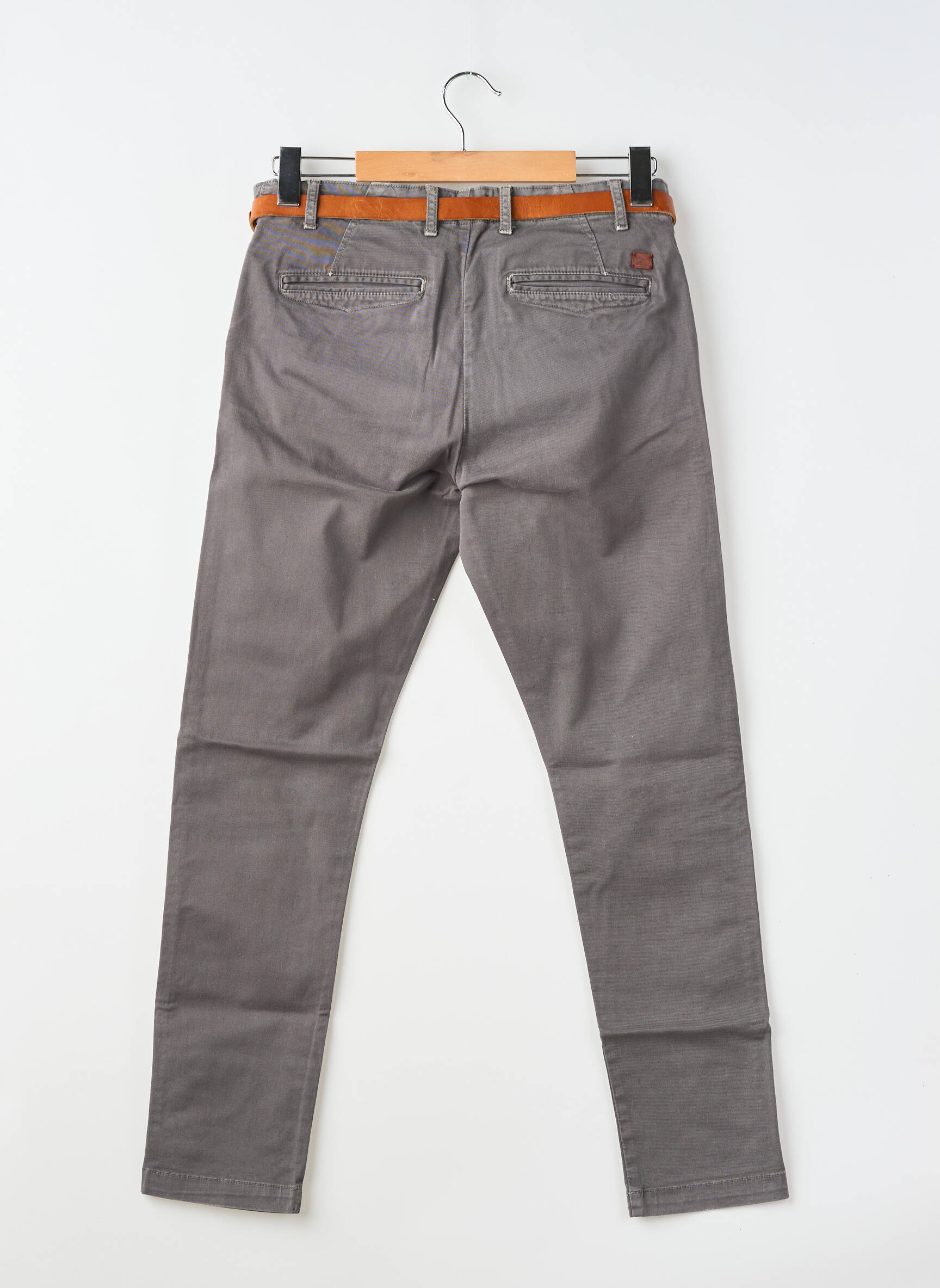 Pantalon chino țesătură poplin mărime normală gri JACK & JONES bărbat