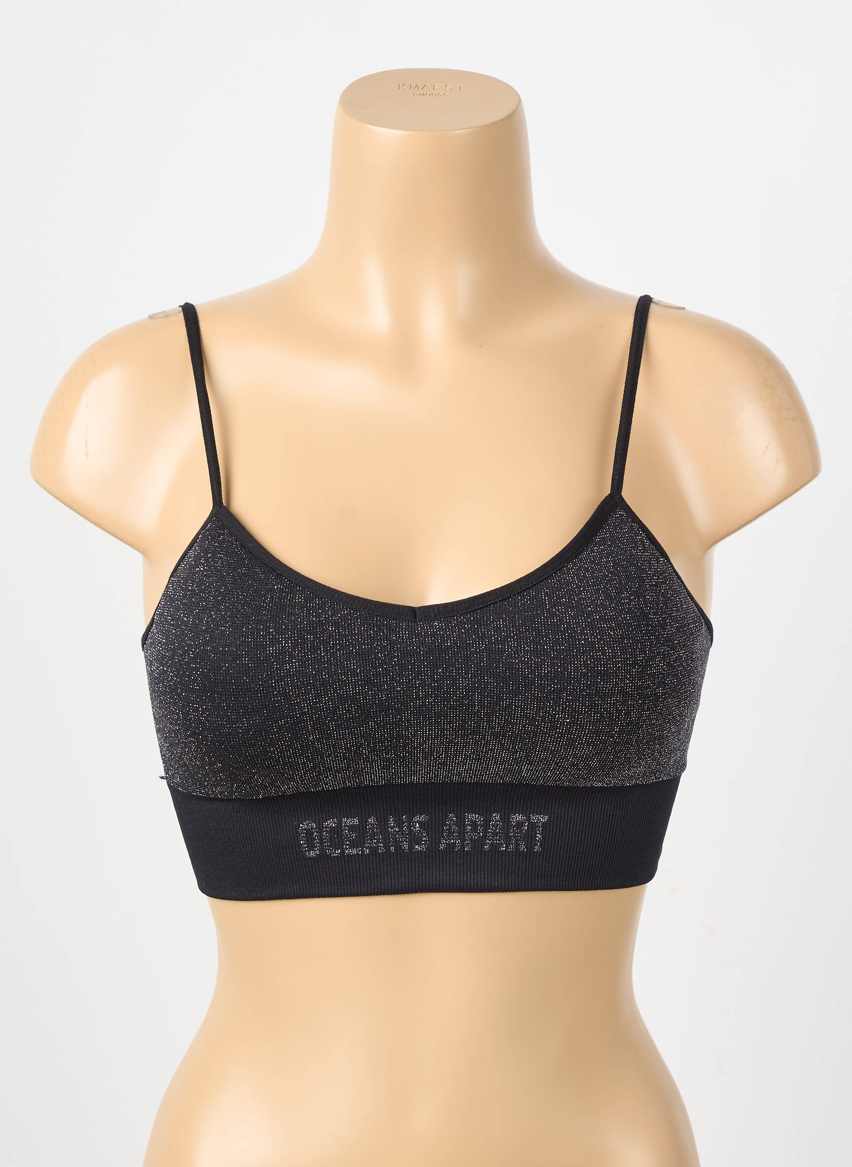 Sutien efect material satinat sutiene negru OCEANS APART femeie