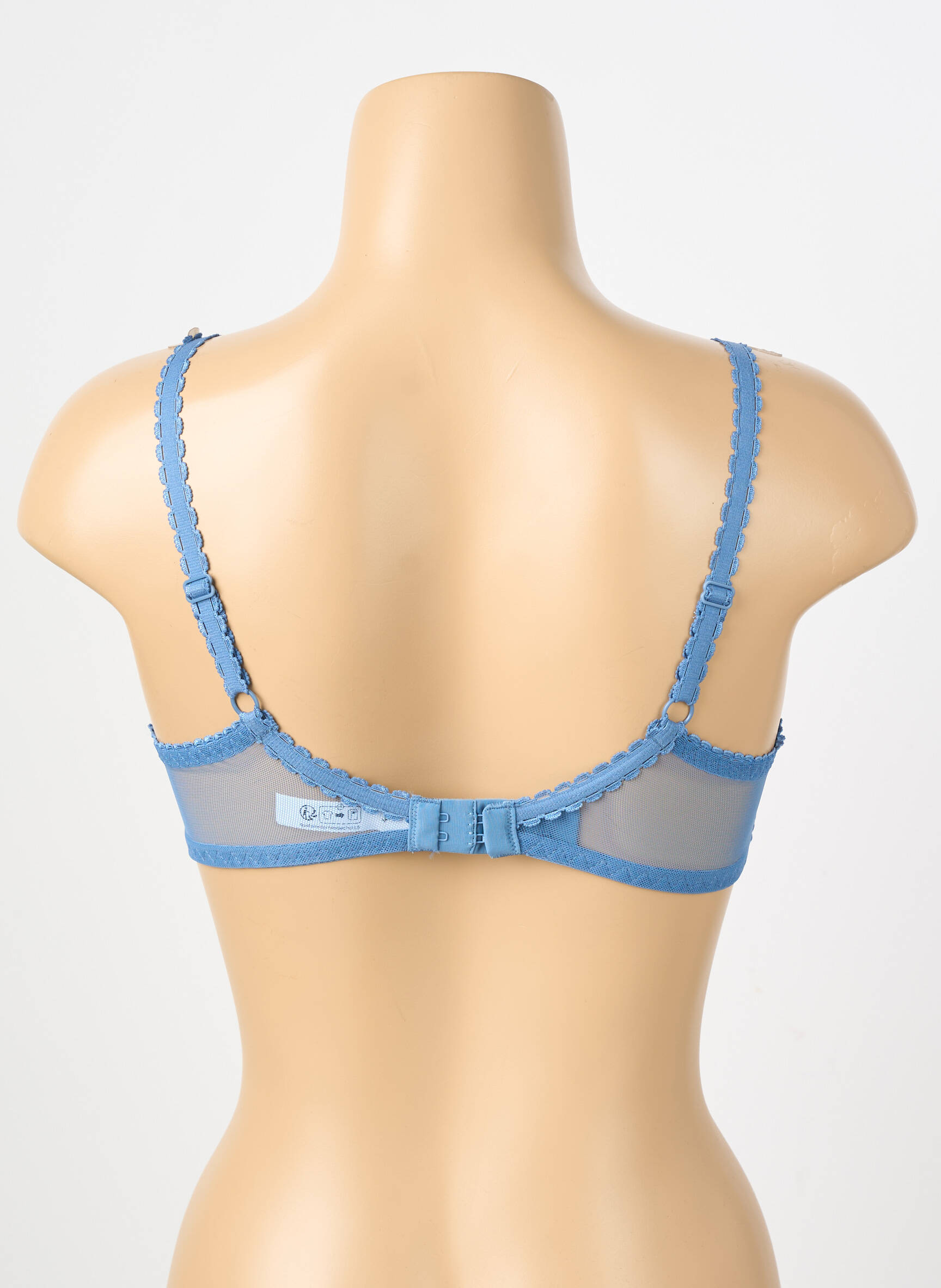Sutien ușoară și transparentă sutien cupe întregi cu decolteu înalt albastru PLAYTEX femeie