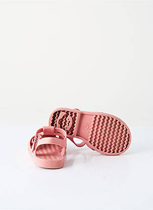 Sandale/pantofi decupați vârf rotund vârf rotund roz SANS MARQUE fată