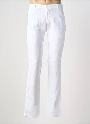 Pantalon slim închidere cu fermoar sub clapetă cu nasturi alb BLUE LEMON bărbat