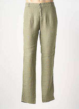 Pantalon slim închidere cu fermoar sub clapetă cu nasturi verde BLUE LEMON bărbat
