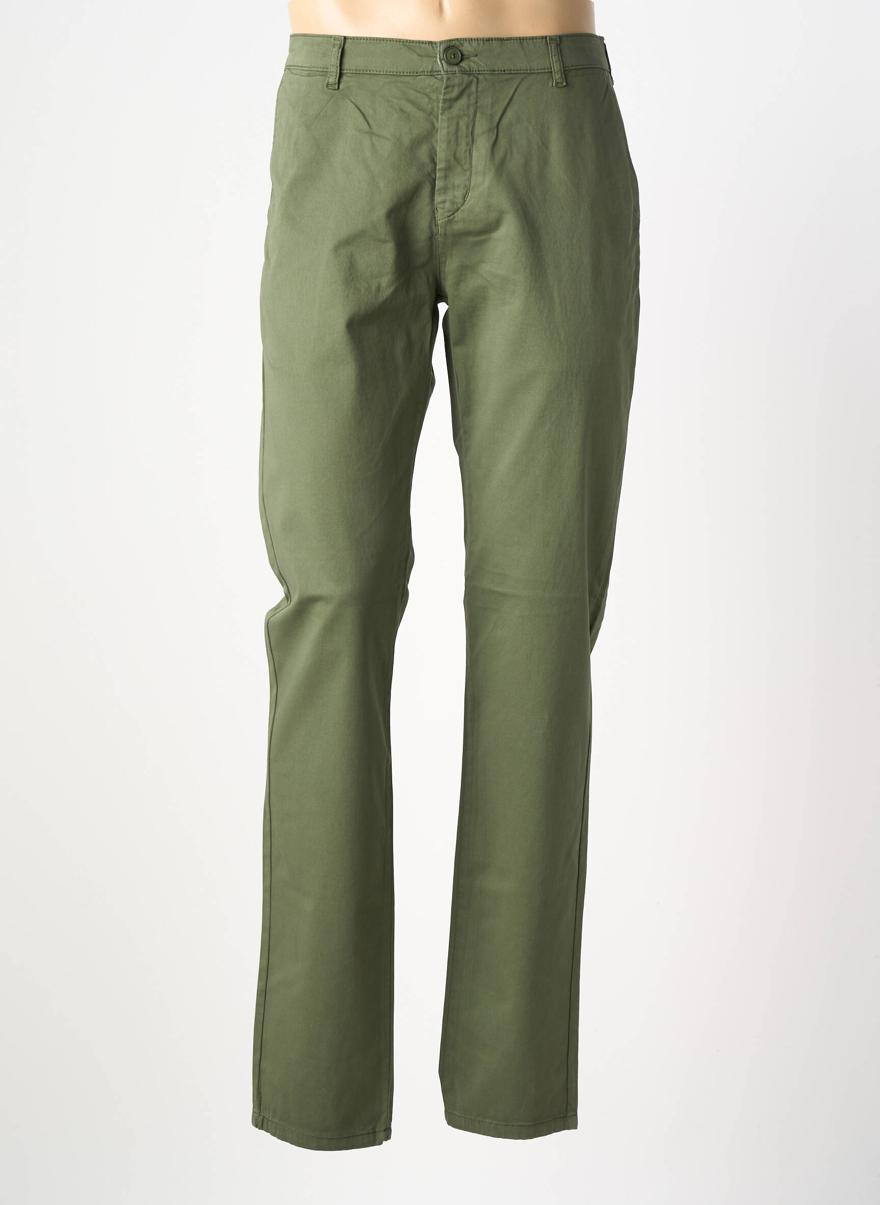 Pantalon slim buzunare verde GALLICE femeie