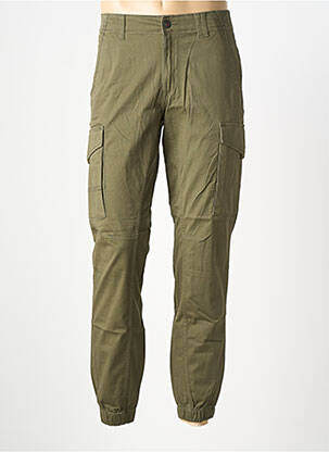 Pantalon cargo elasticitate mărime normală verde JACK & JONES bărbat