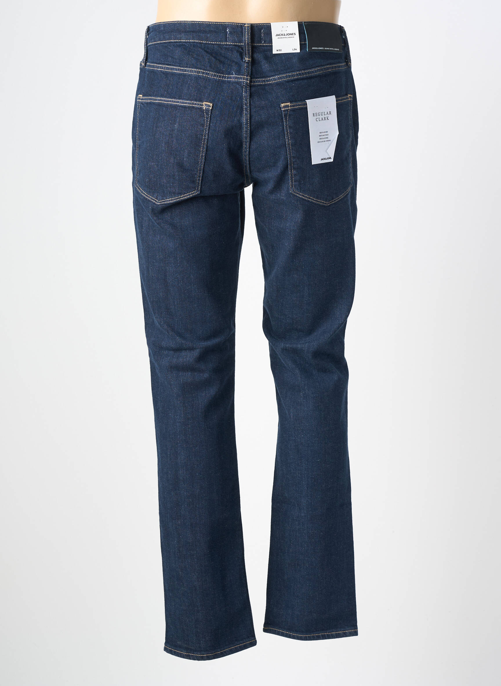 Blugi cu croială slim bio mărime normală albastru JACK & JONES bărbat