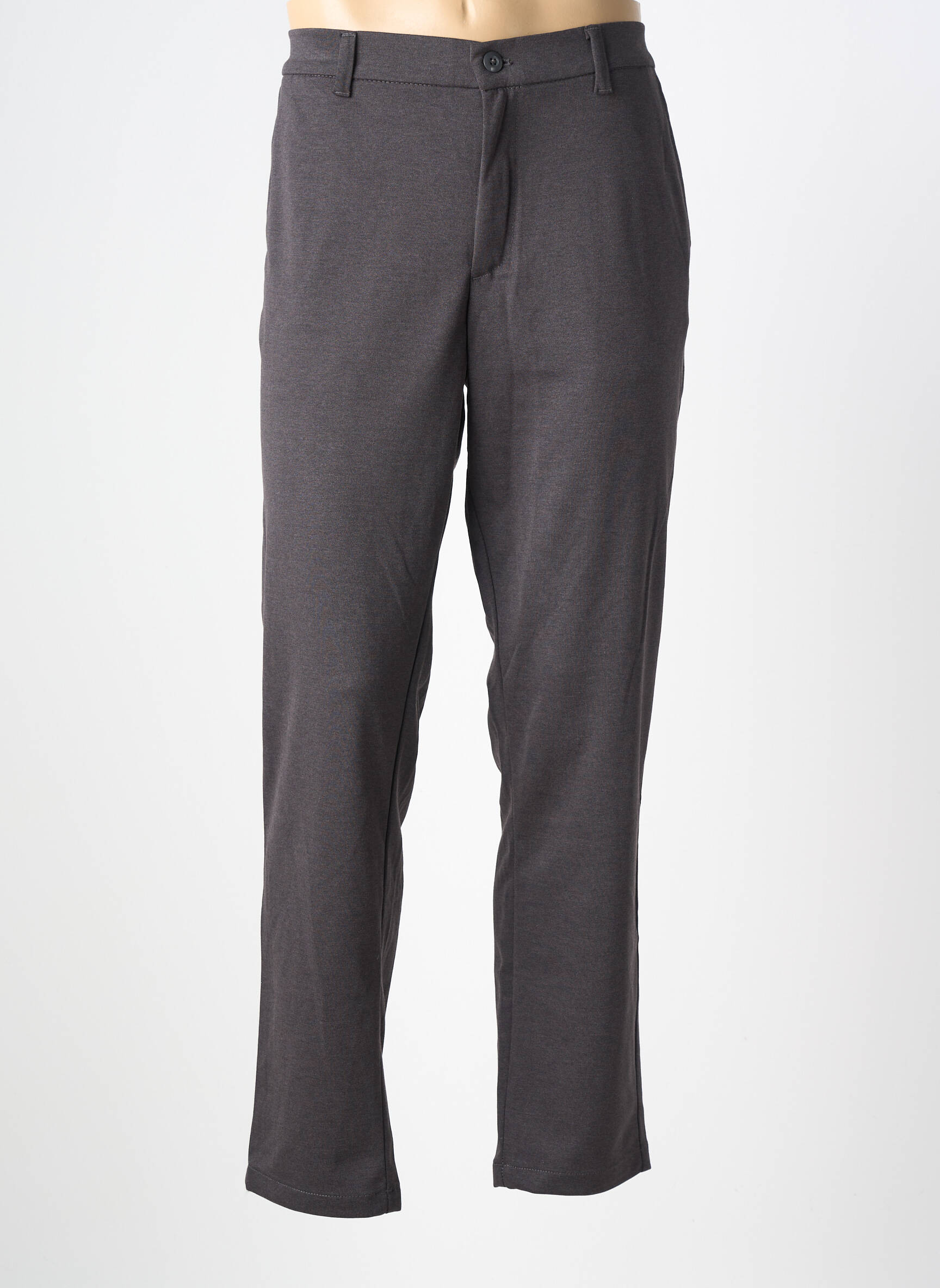Pantalon chino țesătură melanj mărime normală gri JACK & JONES bărbat
