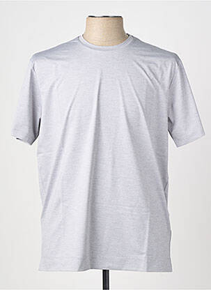 Tricou croială dreaptă mâneci scurte gri XACUS bărbat