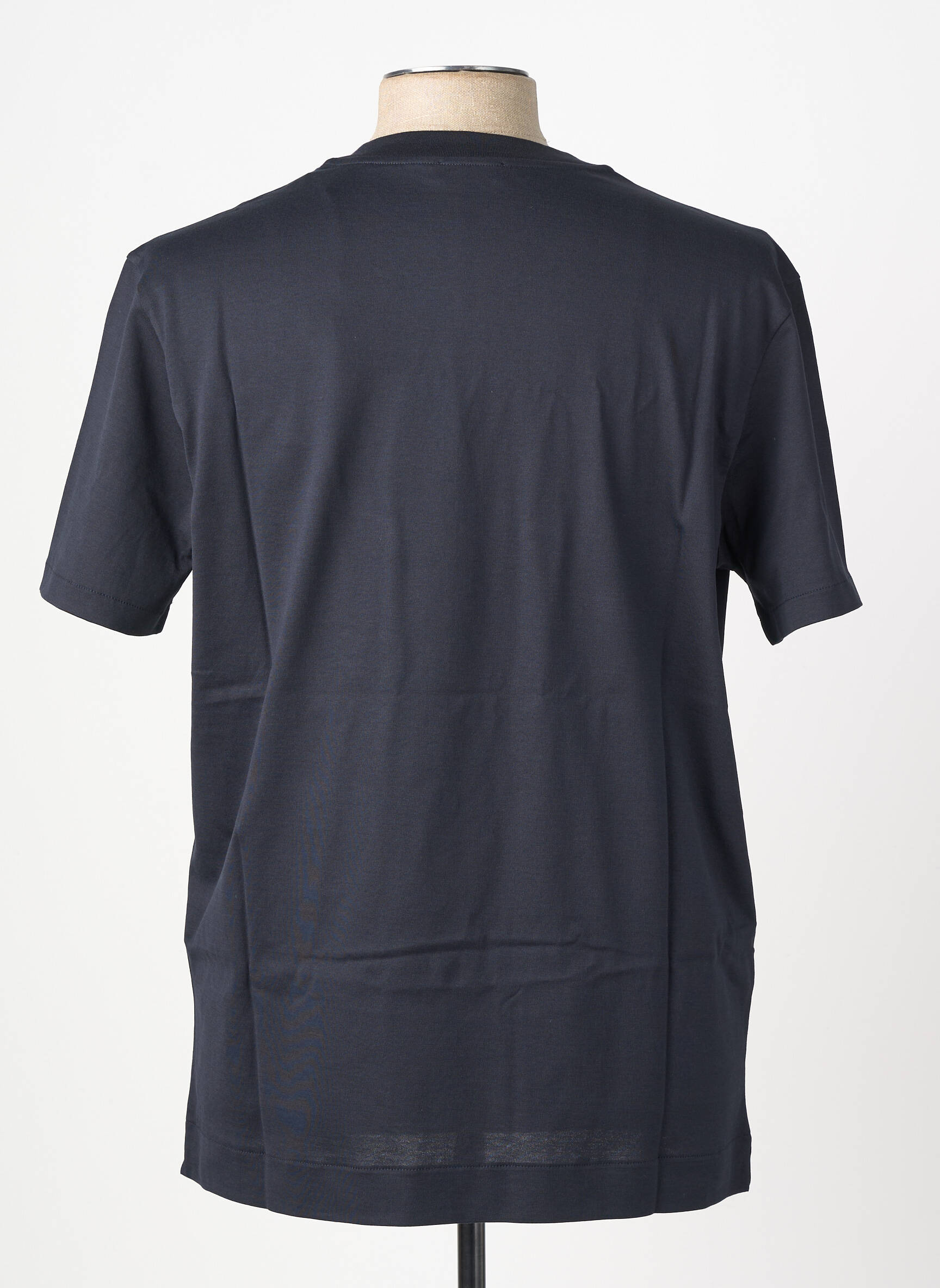 Tricou croială dreaptă mâneci scurte negru XACUS bărbat