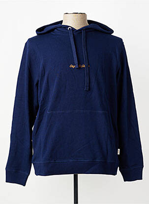 Hanorac elasticitate mâneci lungi albastru JACK & JONES bărbat