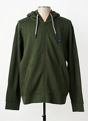 Jachete casual strânsă pe partea de jos verde JACK & JONES bărbat
