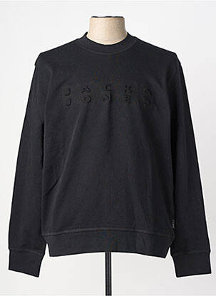 Hanorac elasticitate mâneci lungi negru JACK & JONES bărbat