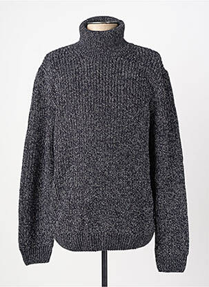 Pulover cu guler înalt țesătură melanj mâneci lungi negru JACK & JONES femeie