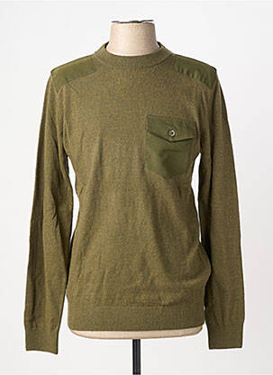 Pulover elasticitate mâneci lungi verde JACK & JONES bărbat
