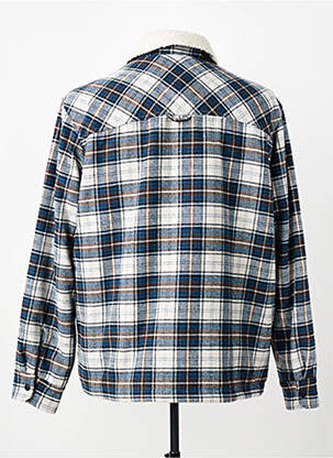 Jachete casual finisaj interior blană sintetică albastru JACK & JONES bărbat