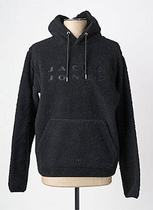 Hanorac cu glugă buzunare mâneci lungi negru JACK & JONES bărbat