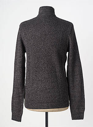 Vestă cu mâneci lungi țesătură melanj gri JACK & JONES bărbat