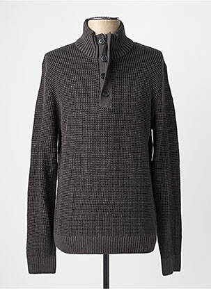 Pulover elasticitate mâneci lungi gri JACK & JONES bărbat
