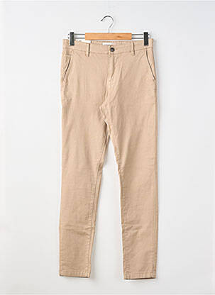 Pantalon chino țesătură poplin mărime normală bej JACK & JONES bărbat