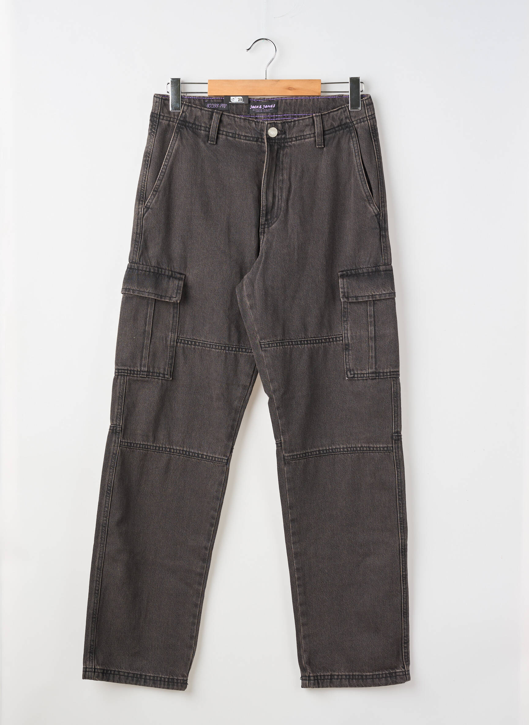 Pantalon cargo croială dreaptă mărime normală gri JACK & JONES bărbat