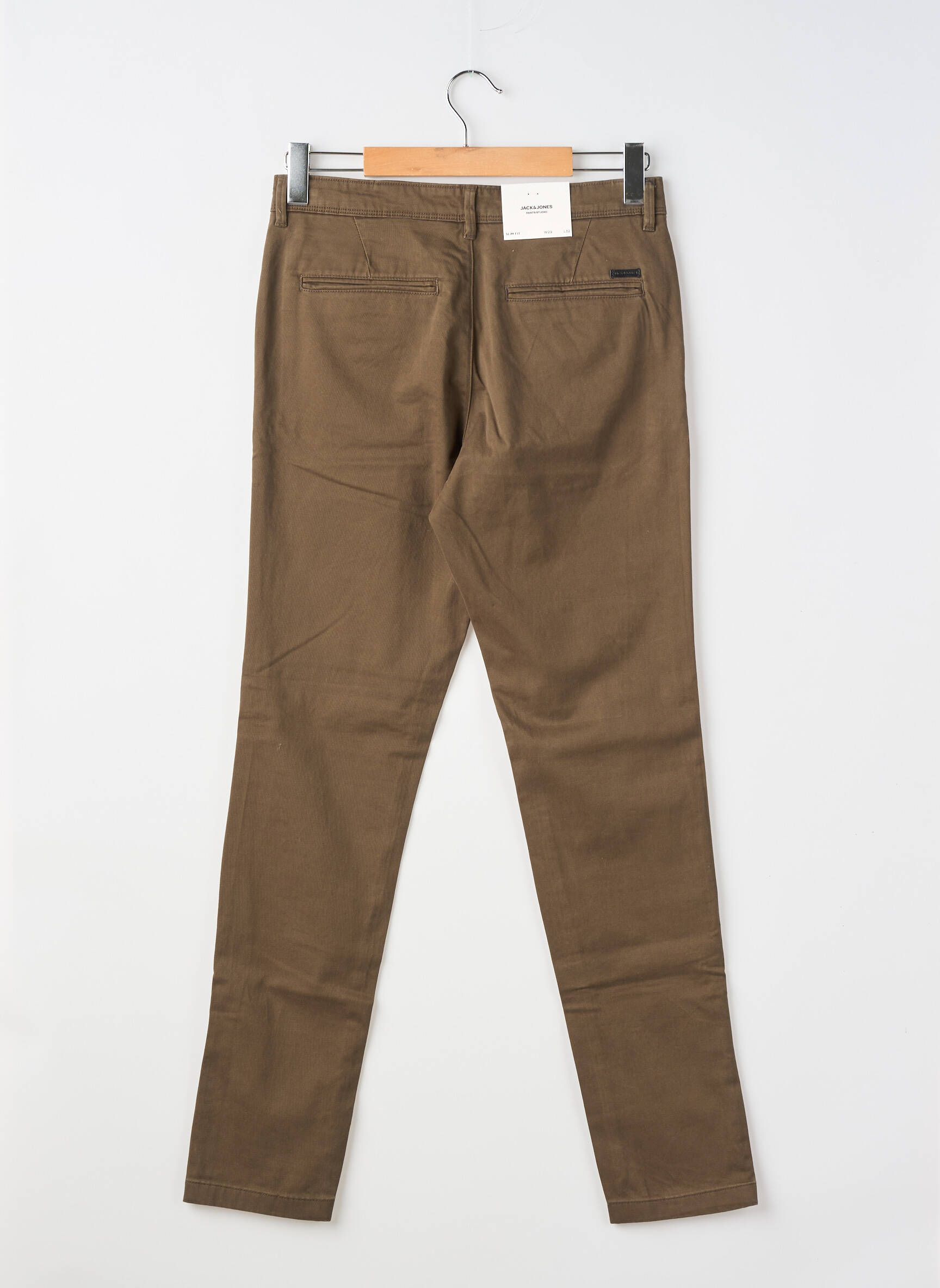 Pantalon chino elasticitate mărime normală maro JACK & JONES bărbat