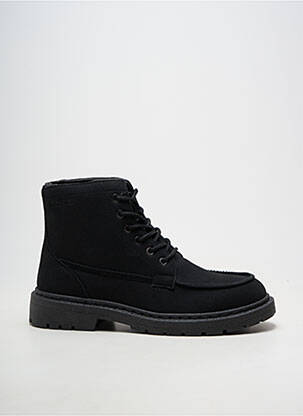 Botine/ghete închidere cu șireturi vârf rotund negru JACK & JONES bărbat