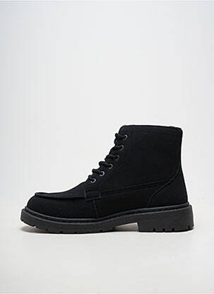 Botine/ghete închidere cu șireturi vârf rotund negru JACK & JONES bărbat
