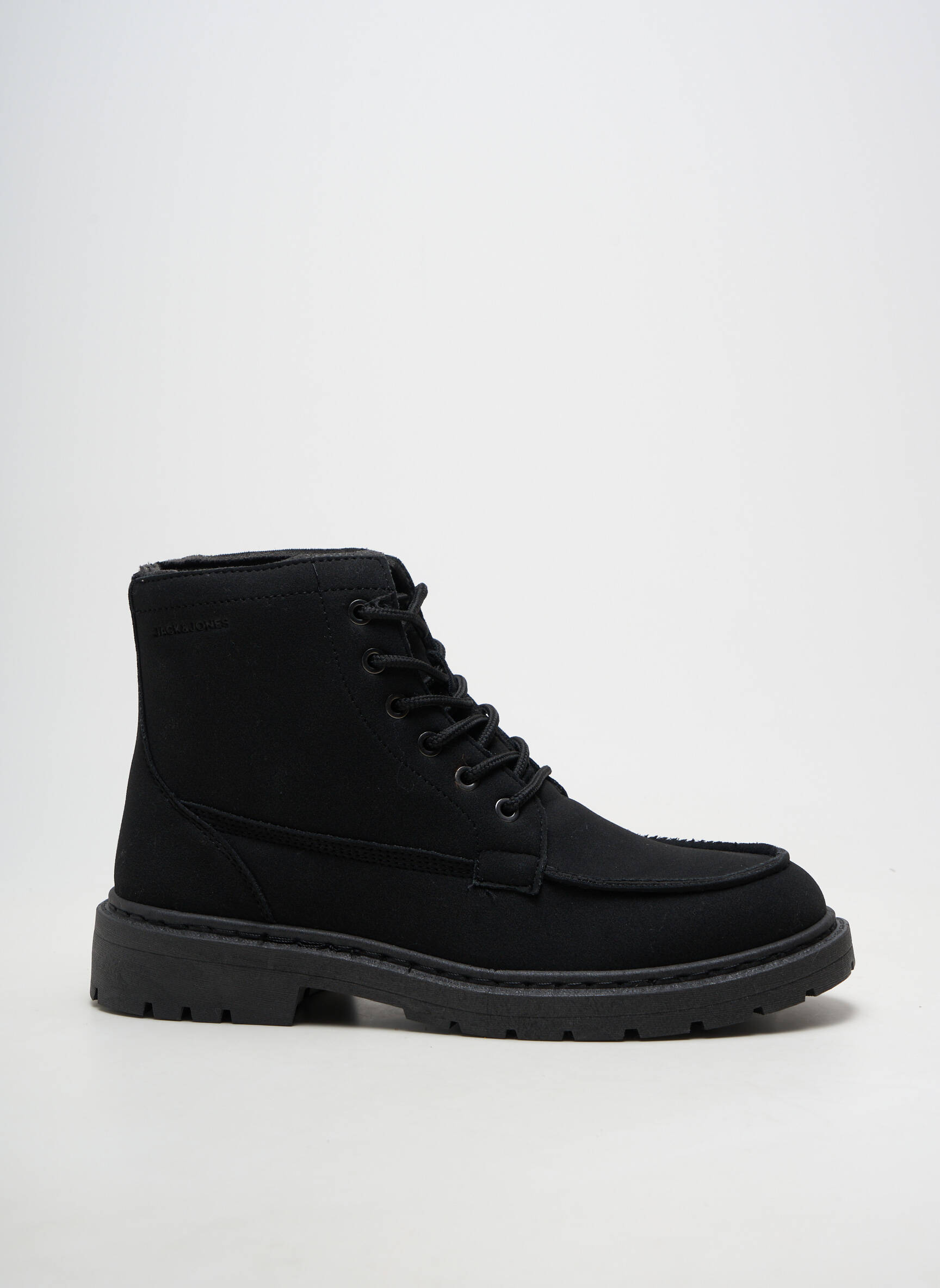 Botine/ghete închidere cu șireturi vârf rotund negru JACK & JONES bărbat