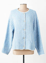 Jachete casual guler rotund albastru MAT DE MISAINE femeie