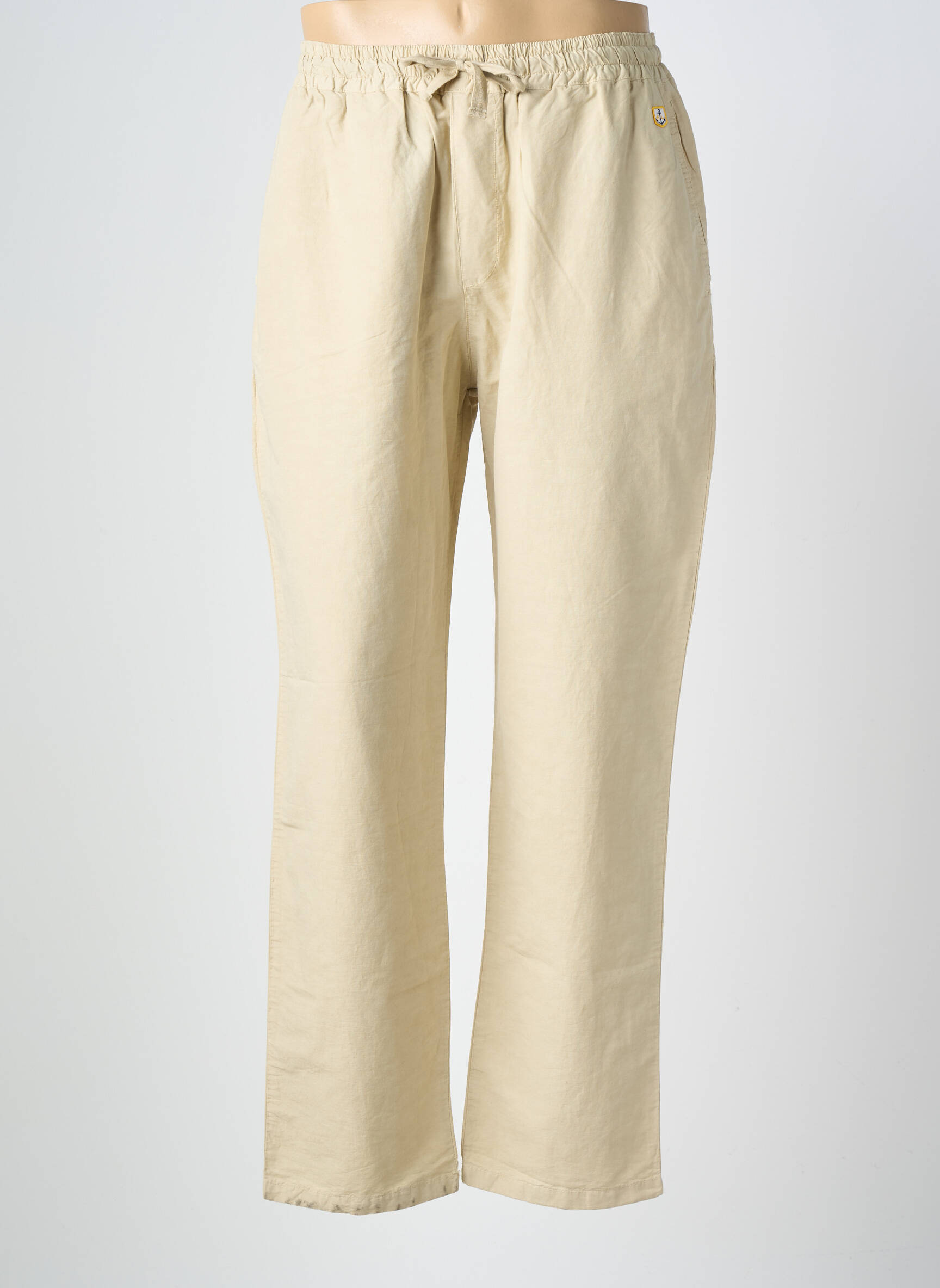 Pantalon drept țesătură poplin mărime normală bej ARMOR LUX bărbat