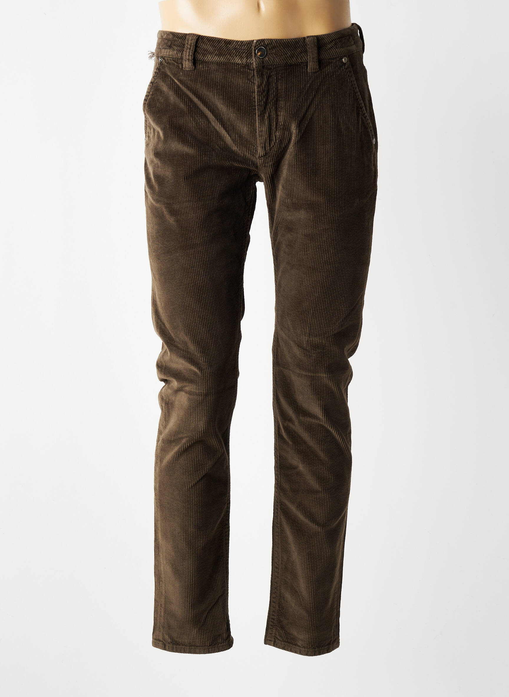 Pantalon chino elasticitate mărime normală maro BARMAS bărbat