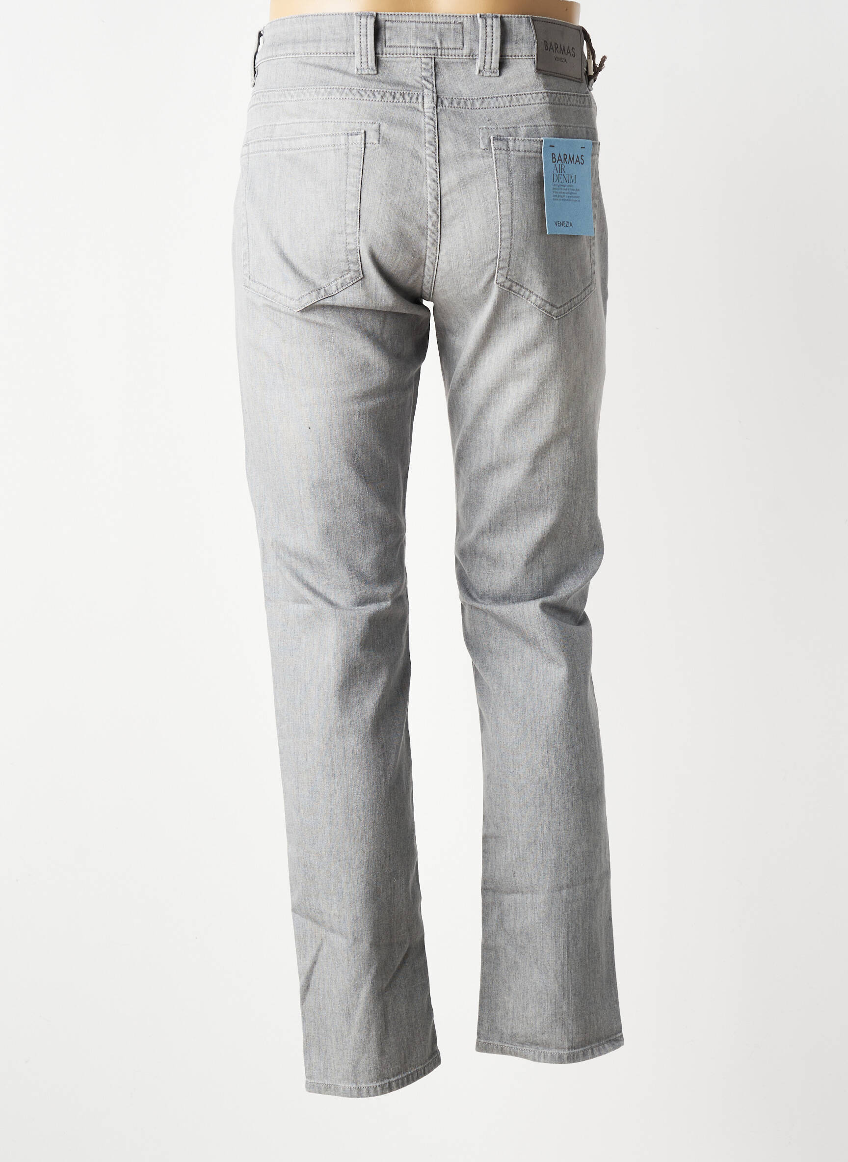 Pantalon slim elasticitate mărime normală gri BARMAS bărbat